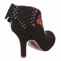 Toasted Teacake -IRREGULAR CHOICE Shop 3081 47I 3 Toasted Teacake Iconic by Irregular Choice Black Floral Heeled Ankle Boots e96fce82 386a 4f04 b8eb d3a628ba6ccd