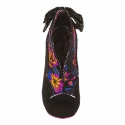 Toasted Teacake -IRREGULAR CHOICE Shop 3081 47I 4 Toasted Teacake Iconic by Irregular Choice Black Floral Heeled Ankle Boots dd36a420 dab5 4cb8 b666 679985854a08