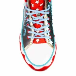 Pride Of Themyscira 27 Pride Of Themyscira -IRREGULAR CHOICE Shop 4125 43A 5 Pride of Themyscira Irregular Choice Justice League Wonder Woman Baseball Boots High Top Trainers 9264e37d 1781 49de b789 37f8097e8ee5