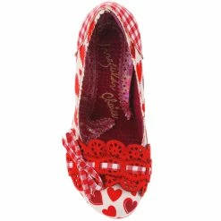 Make My Day -IRREGULAR CHOICE Shop 4135 02AL 4 Make My Day Irregular Choice Red Gingham High Heel abbe3864 4cc9 461c 83b1 423a75e1afa8