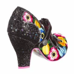 IRREGULAR CHOICE Pretty Pansy -IRREGULAR CHOICE Shop 4135 70B 3 Pretty Pansy Irregular Choice Black T Bar High Heel Shoes b50eebc3 83f5 40d5 9b95 4224237b6151
