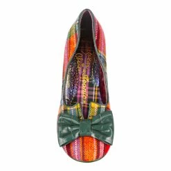 Dazzle Razzle -IRREGULAR CHOICE Shop 4136 04CG 4 Dazzle Razzle Iconic by Irregular Choice Plaid Tartan Preppy Mid Heel Shoes 68b300ba f841 41fd 9f9a 5fc37827d77c
