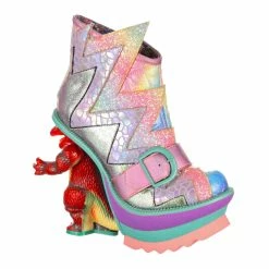 IRREGULAR CHOICE Shop -IRREGULAR CHOICE Shop 4224 05B 2 Roary Irregular Choice Dinosaur Concept Heel Pink Pastel High Heel Platform Shoes 5a1a6cae 4b7f 491b b90c cef22ba21311