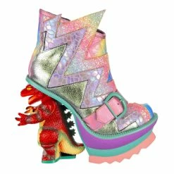 IRREGULAR CHOICE Roary -IRREGULAR CHOICE Shop 4224 05B 3 Roary Irregular Choice Dinosaur Concept Heel Pink Pastel High Heel Platform Shoes 510a9437 ac12 46a8 99f3 0d0abfdc35be
