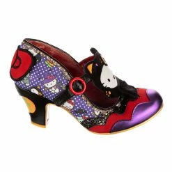 Kitty Costume Party -IRREGULAR CHOICE Shop 4255 102A 2 Kitty Costume Party Irregular Choice X Sanrio Hello Kitty Halloween Mid Heel T Bar Strap Shoes