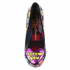 IRREGULAR CHOICE Frenemy 23 IRREGULAR CHOICE Frenemy -IRREGULAR CHOICE Shop 4255 95B 4 Frenemy Irregular Choice Screw You Mid Heel Shoes