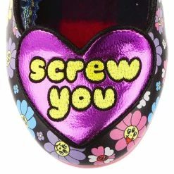 IRREGULAR CHOICE Frenemy 24 IRREGULAR CHOICE Frenemy -IRREGULAR CHOICE Shop 4255 95B 5 Frenemy Irregular Choice Screw You Mid Heel Shoes