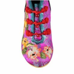 IRREGULAR CHOICE Lotus Eater -IRREGULAR CHOICE Shop 4261 07A 5 Lotus Eater Irregular Choice Chinese Inspired Short Heel Ankle Boots
