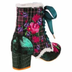 IRREGULAR CHOICE Toasty Toes -IRREGULAR CHOICE Shop 4345 04C 3 Toasty Toes Irregular Choice Lace Up Heeled Boots