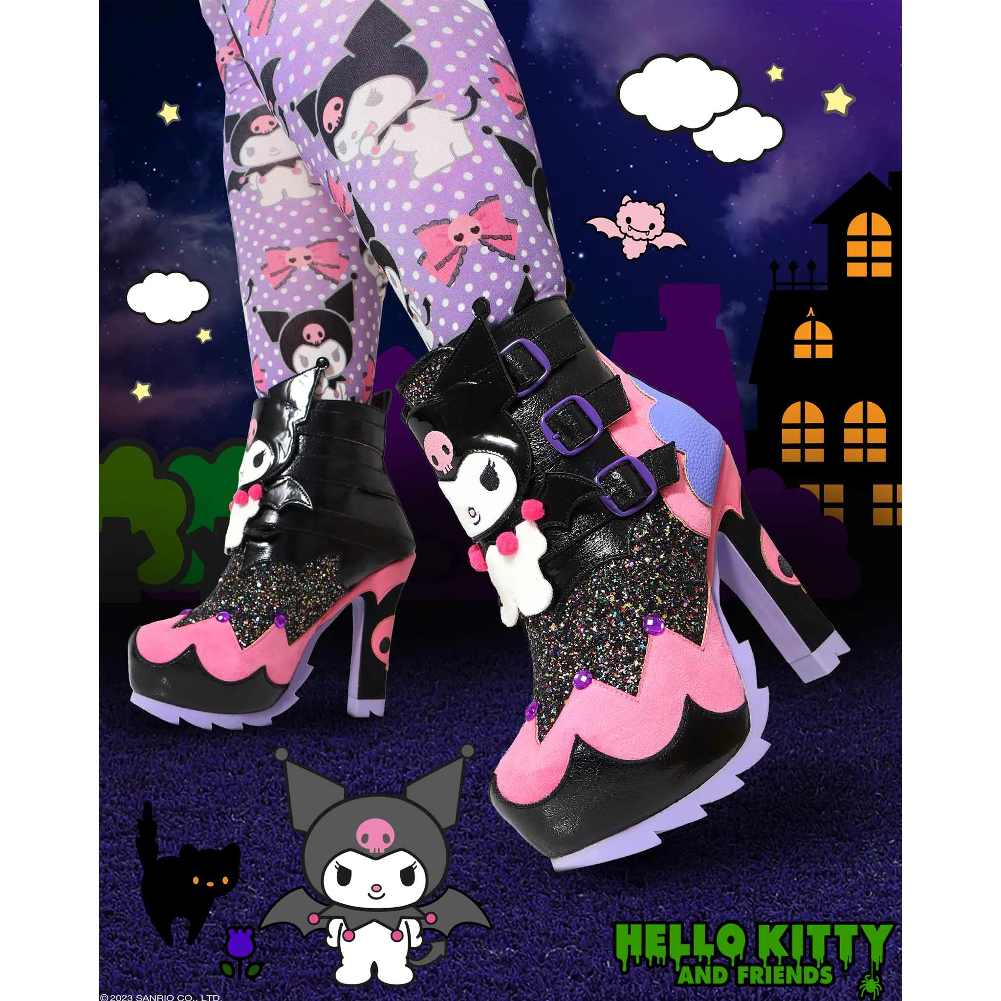 Creepy Kuromi Tights 2 Creepy Kuromi Tights - Image 2