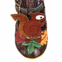 Feeling Foxy -IRREGULAR CHOICE Shop 4375 16F 5 Feeling Foxy Iconic by Irregular Choice Fox Squirrel T Bar Mid Heel Shoes 421fc935 325e 4d6b aafd d7df347af833