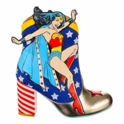 Stronger Together -IRREGULAR CHOICE Shop 4404 32A 2 Stronger Togther Irregular Choice Justice League Wonder Woman Superman High Heel Ankle Boots 67a53f43 89c0 48e8 b63e da5d46a2d795