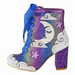 IRREGULAR CHOICE Retrograde 23 IRREGULAR CHOICE Retrograde -IRREGULAR CHOICE Shop 4404 33A 6 Retrograde Irregular Choice Sun and Moon Purple Holographic Rainbow Heeled Boots 128da32a 3f03 4ce9 b561 a6aaa4ba7a27