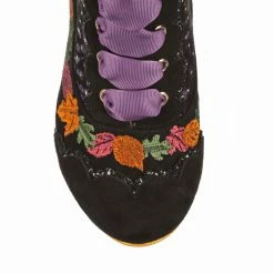IRREGULAR CHOICE Big Ol Bear -IRREGULAR CHOICE Shop 4405 29A 4 Big Ol Bear Irregular Choice Black Brow Bear Heeled Lace Up Boots