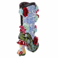 IRREGULAR CHOICE Scarlet Elfcup 22 IRREGULAR CHOICE Scarlet Elfcup -IRREGULAR CHOICE Shop 4464 02B 3 Scarlet Elfcup Irregular Choice Fairy Toadstool Concept Heel Floral High Heel Boots