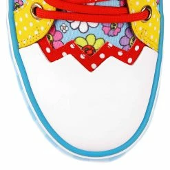 Gingham Surprise -IRREGULAR CHOICE Shop 4485 18F 5 Gingham Suprise Irregular Choice Evil Daisy Low Top Trainers
