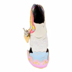IRREGULAR CHOICE Up Up And Miaow Away -IRREGULAR CHOICE Shop 4606 05A 4 Up Up and Miaow Away Irregular Choice Cat Hot Air Balloon Mid Heel Boots