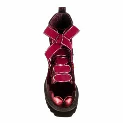IRREGULAR CHOICE Sleepy Squirrel -IRREGULAR CHOICE Shop 4633 08C 4 Sleepy Squirrel Irregular Choice Chunky Black Lace Up Flat Walking Boots