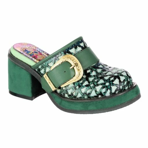 IRREGULAR CHOICE Side Hustle -IRREGULAR CHOICE Shop 4648 07B 1 Side Hustle Irregular Choice Chunky Backless Sandals Laser Cut Clogs 6d797883 c136 413c b823 90364cf9597c 1