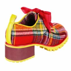 On Your Mind -IRREGULAR CHOICE Shop 4658 01H03OnYourMindRedYellowTartanChunkyShoes 43a85378 a3ae 4647 8890 7a15e21a88b1