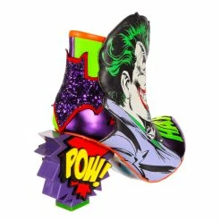 Deadly Duo -IRREGULAR CHOICE Shop 4673 01A 3 Deadly Duo Irregular Choice Justice League Batman The Joker Concept Heel Ankle Boots 238f10d1 34db 4005 b42d b9377693d66b
