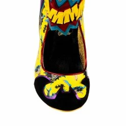 Kaboom 21 Kaboom -IRREGULAR CHOICE Shop 4673 02B 5 Kaboom Irregular Choice Justice League Pop Art Bam Pow Concept Heel High Heels