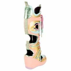 IRREGULAR CHOICE Touch Down -IRREGULAR CHOICE Shop 4685 01A 4 Touch Down Irregular Choice High Heel Wedge Football Boots