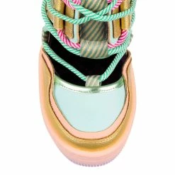 IRREGULAR CHOICE Touch Down -IRREGULAR CHOICE Shop 4685 01A 6 Touch Down Irregular Choice High Heel Wedge Football Boots