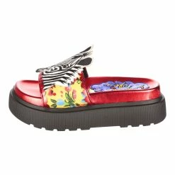 IRREGULAR CHOICE Wind Your Neck In -IRREGULAR CHOICE Shop 4686 06A 8 Wind Your Neck In Irregular Choice Platform Safari Zebra Giraffe Slider Sandals f1a02f6a deab 4c2c 87ec f9caac2bc785