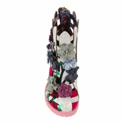 IRREGULAR CHOICE Garden Fence -IRREGULAR CHOICE Shop 4688 01A 4 Garden Fence Irregular Choice Bird Concept Heel Floral High Heel Boots