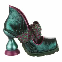 IRREGULAR CHOICE Shop -IRREGULAR CHOICE Shop 4710 02A 2 Aw Shucks Irregular Choice Emerald Green Snub Nosed Curved High Heels af6a5015 0a88 409d 9c27 dee85446035e