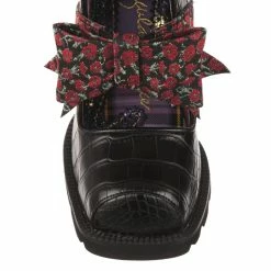 IRREGULAR CHOICE Aw Shucks 8 IRREGULAR CHOICE Aw Shucks -IRREGULAR CHOICE Shop 4710 02A 5 Aw Shucks Irregular Choice Black SquaretoeCurvy High Heels jpg