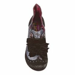 IRREGULAR CHOICE Trapdoor -IRREGULAR CHOICE Shop 4711 02B 4 Trapdoor Irregular Choice Curved Heel Triple Bows Shoe Boots 226b223e b505 4fee a70b 138a209f3f94