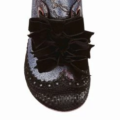 IRREGULAR CHOICE Trapdoor -IRREGULAR CHOICE Shop 4711 02B 5 Trapdoor Irregular Choice Curved Heel Triple Bows Shoe Boots baa2ffe3 ecc2 4831 a50b 06f06586ae14