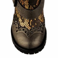 IRREGULAR CHOICE Buckle Babe 10 IRREGULAR CHOICE Buckle Babe -IRREGULAR CHOICE Shop 4730 01B5BuckleBabeIrregularChoiceBronzeBlockHeelAutumnBoots c1968b05 3cec 4639 8e32 243568701def