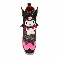 Kuromi Cutie -IRREGULAR CHOICE Shop 4735 01A 4 Cutie Kuromi Irregular Choice X Sanrio Halloween Platform High Heel Biker Boots