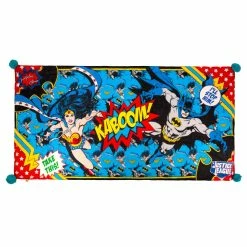 Symbols Of Justice Scarf -IRREGULAR CHOICE Shop GSSCARF01A 1 Symbols of Justice Irregular Choice Justice League Wonder Woman Batman Large Scarf Wrap Sarong