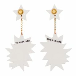 Bam Pow Earrings -IRREGULAR CHOICE Shop JGS013A 2 Bam Pow Earrings Irregular Choice Justice League Pop Art Stud Drop Earrings 14857748 c10f 4c88 a540 580f7b11549f